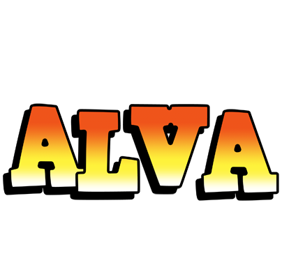 Alva sunset logo