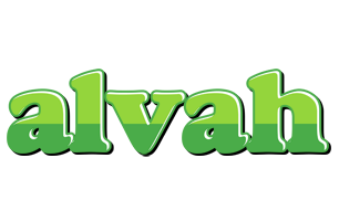 Alvah apple logo