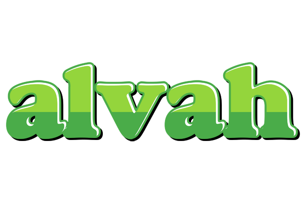 Alvah apple logo