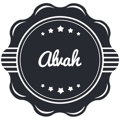 Alvah badge logo