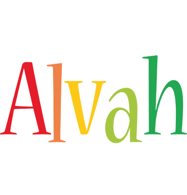 Alvah birthday logo