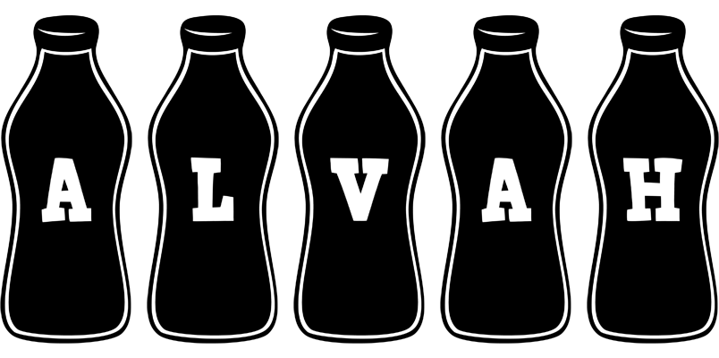 Alvah bottle logo