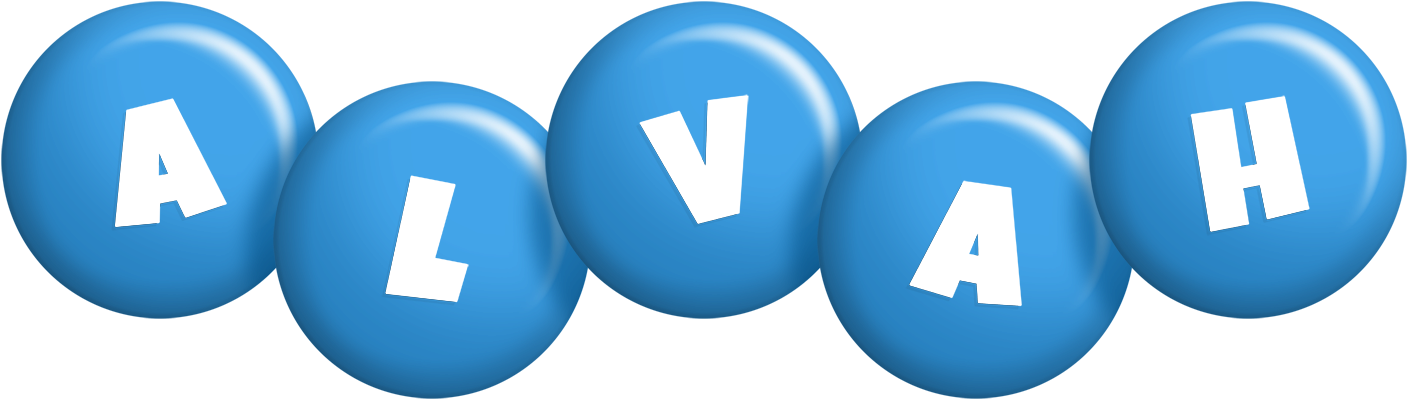 Alvah candy-blue logo
