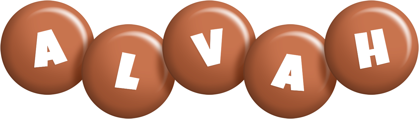 Alvah candy-brown logo