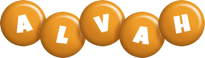 Alvah candy-orange logo