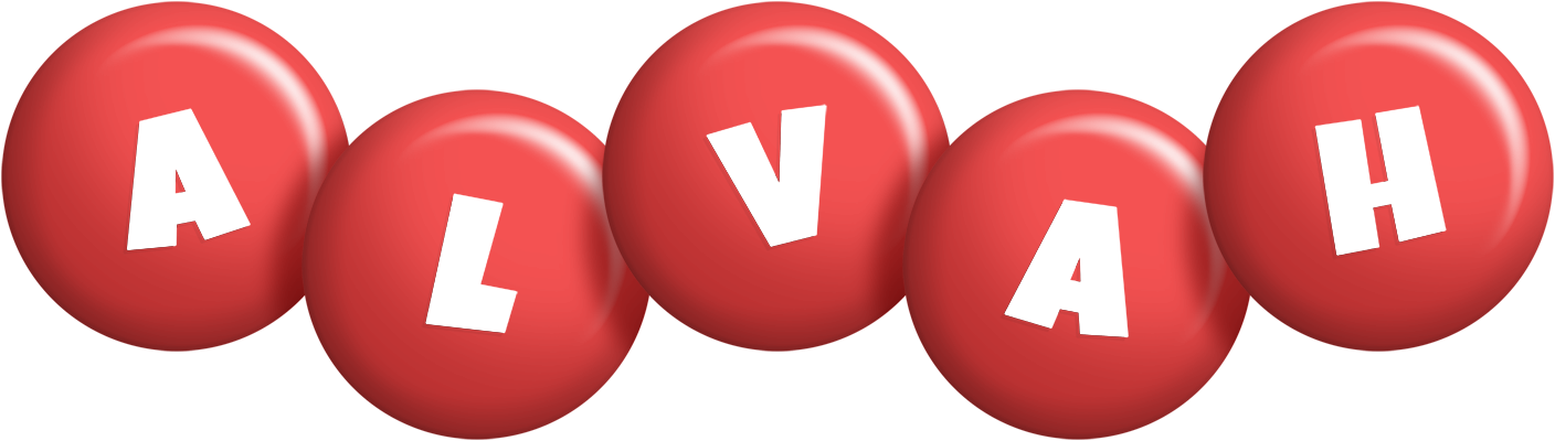 Alvah candy-red logo