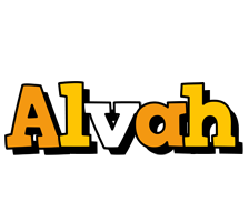Alvah cartoon logo