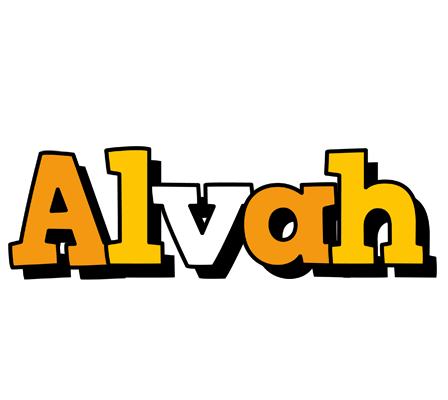 Alvah cartoon logo