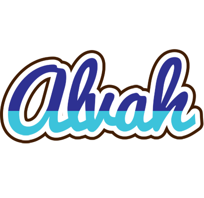 Alvah raining logo