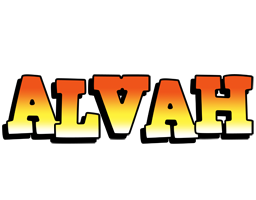 Alvah sunset logo