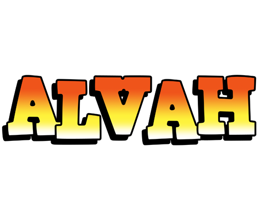 Alvah sunset logo