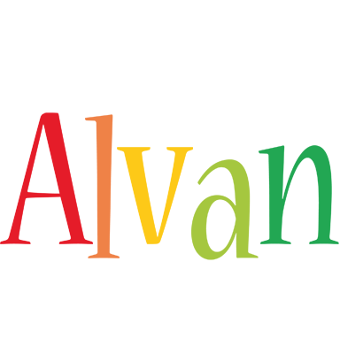 Alvan birthday logo