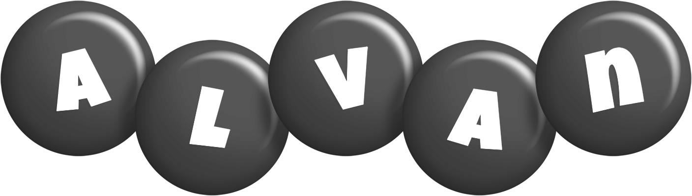Alvan candy-black logo