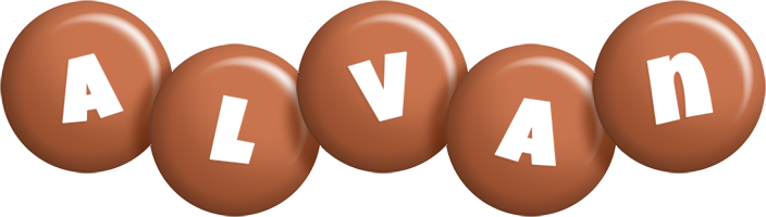 Alvan candy-brown logo