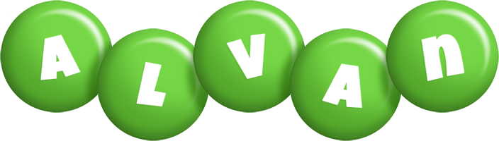 Alvan candy-green logo