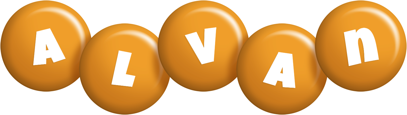 Alvan candy-orange logo