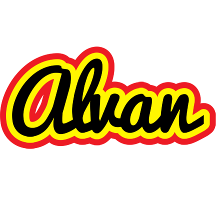 Alvan flaming logo