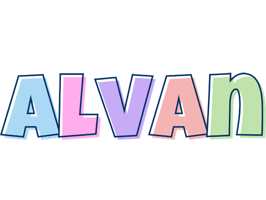 Alvan pastel logo
