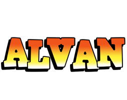 Alvan sunset logo