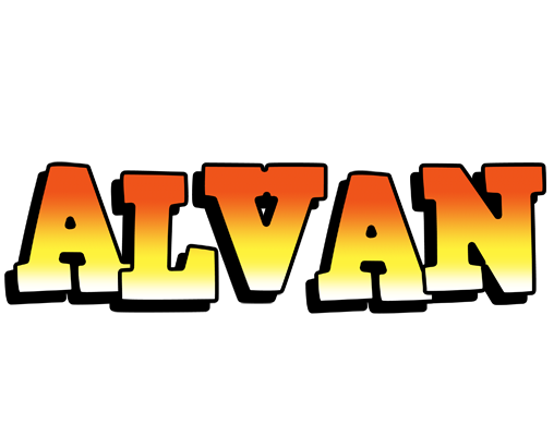 Alvan sunset logo