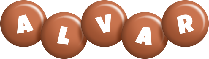 Alvar candy-brown logo