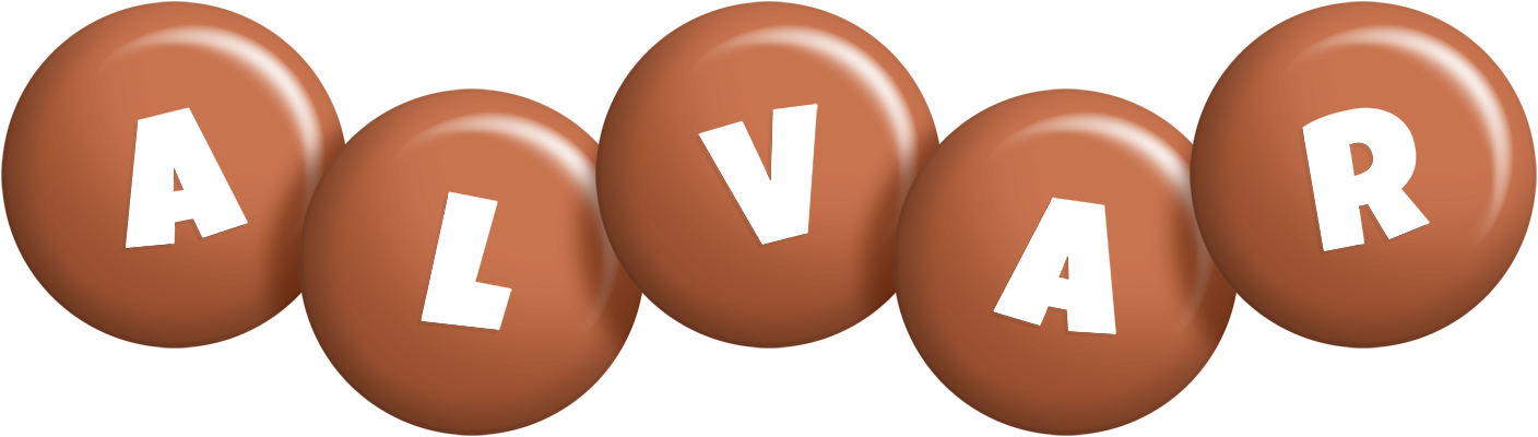 Alvar candy-brown logo