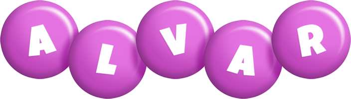 Alvar candy-purple logo