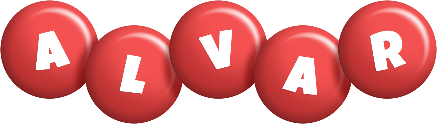 Alvar candy-red logo