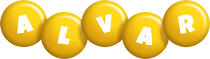 Alvar candy-yellow logo