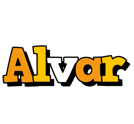 Alvar cartoon logo