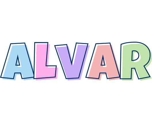Alvar pastel logo
