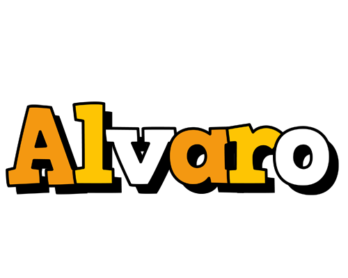 Alvaro cartoon logo