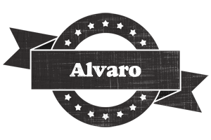 Alvaro grunge logo
