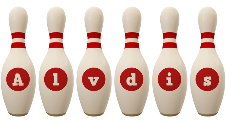 Alvdis bowling-pin logo