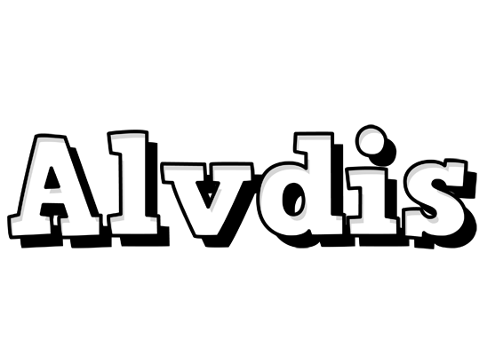 Alvdis snowing logo