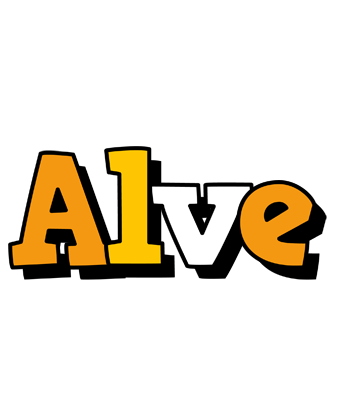 Alve cartoon logo
