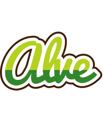 Alve golfing logo