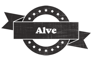 Alve grunge logo