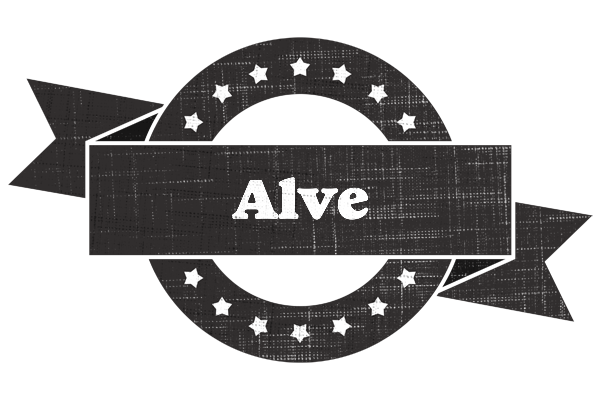 Alve grunge logo