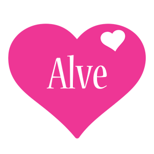 Alve love-heart logo