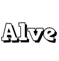 Alve snowing logo