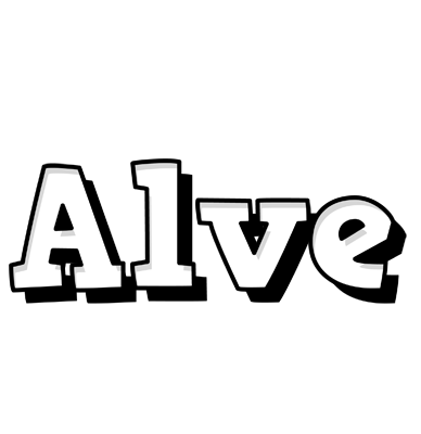 Alve snowing logo