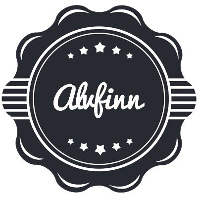 Alvfinn badge logo