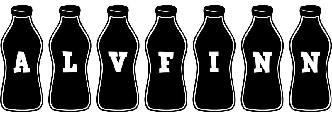 Alvfinn bottle logo