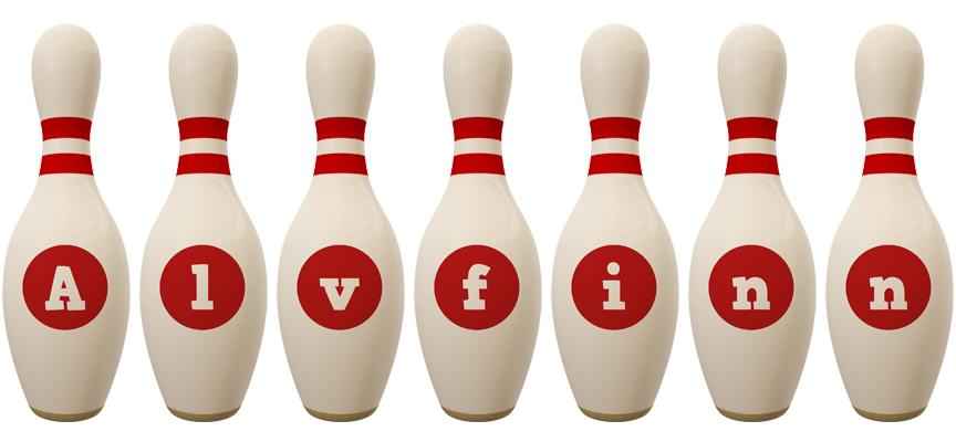 Alvfinn bowling-pin logo