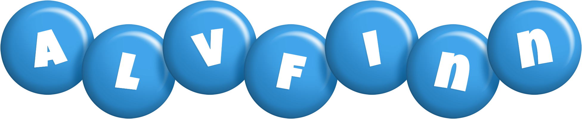 Alvfinn candy-blue logo