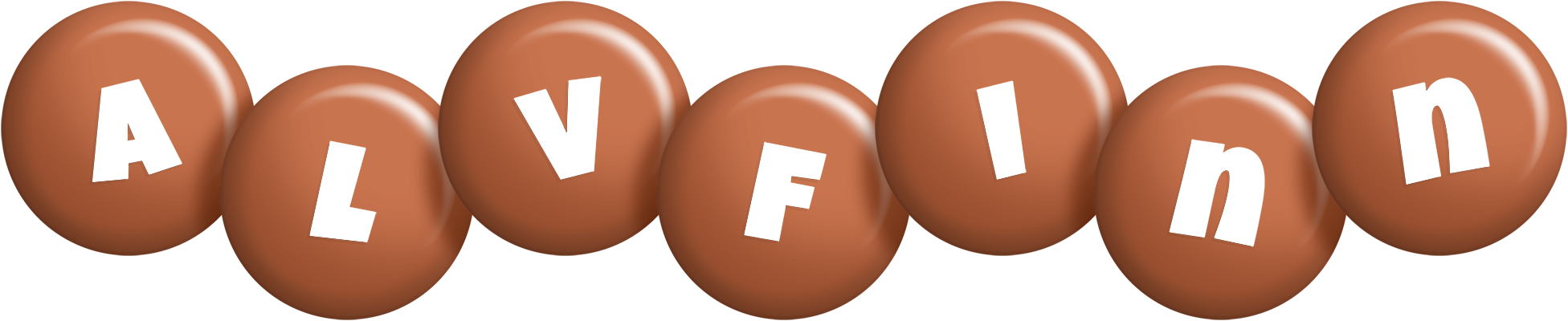 Alvfinn candy-brown logo