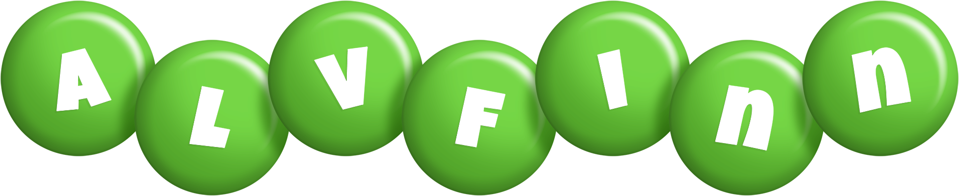 Alvfinn candy-green logo