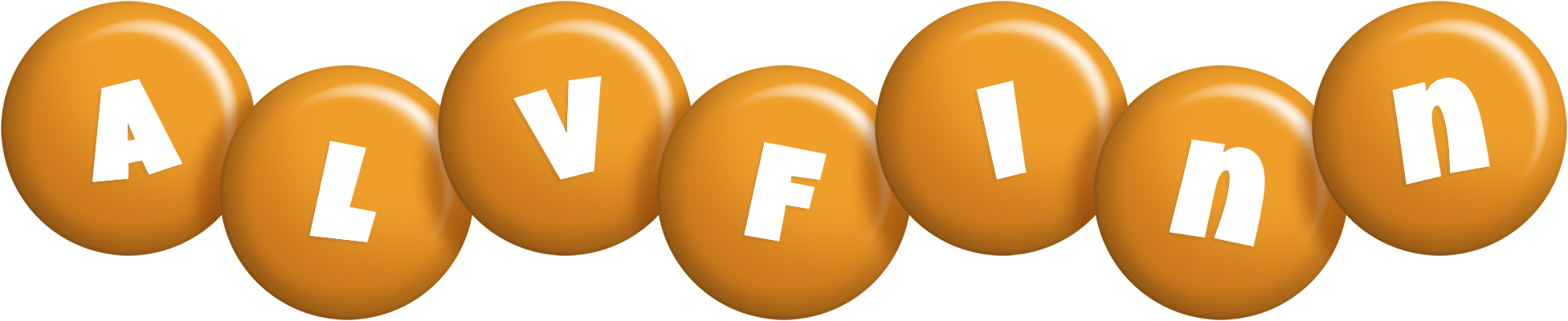 Alvfinn candy-orange logo