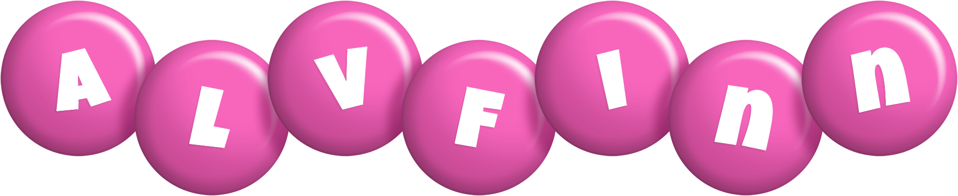 Alvfinn candy-pink logo